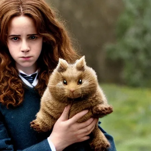 Image similar to hermione granger holding scabbers