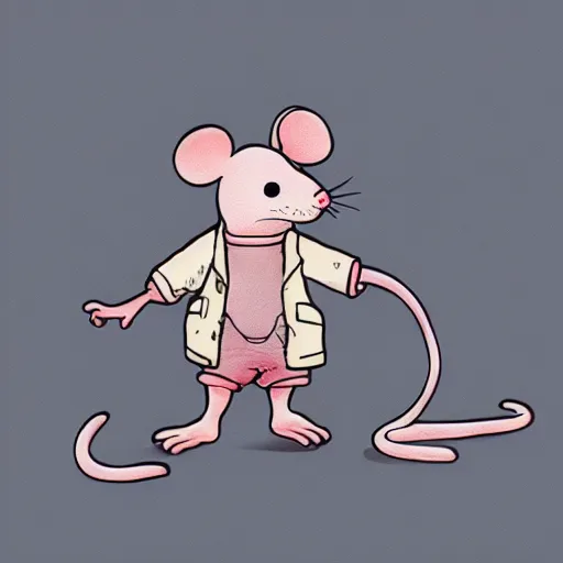 Prompt: a mouse in the style of James jean