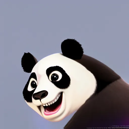 Image similar to a cartoon panda, Disney, digital art, highly detailed, award winning, concept art, intricate, sharp focus, masterpiece, Trending on Artstation HQ, unreal engine 5, 4K UHD image