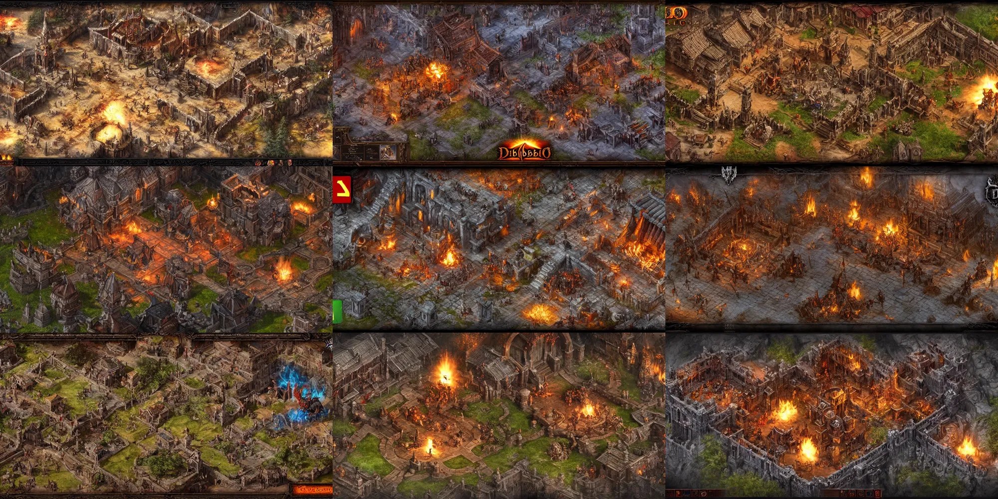 Prompt: diablo 4 game map hyperrealism photorealistic photography hyper real resolution cinematic isometric