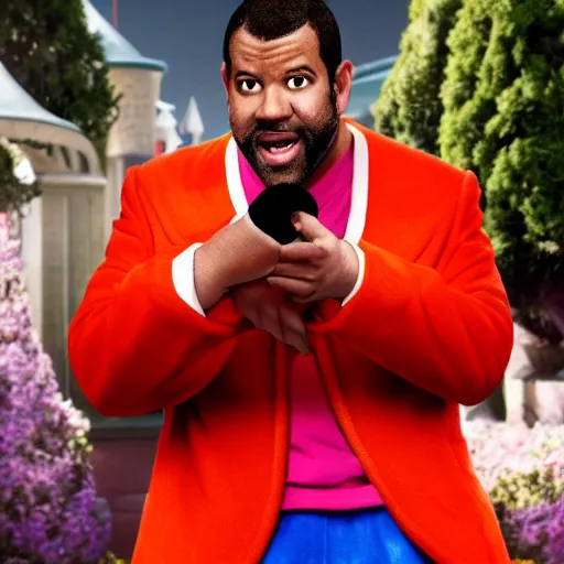 Prompt: Jordan Peele in Disney movie