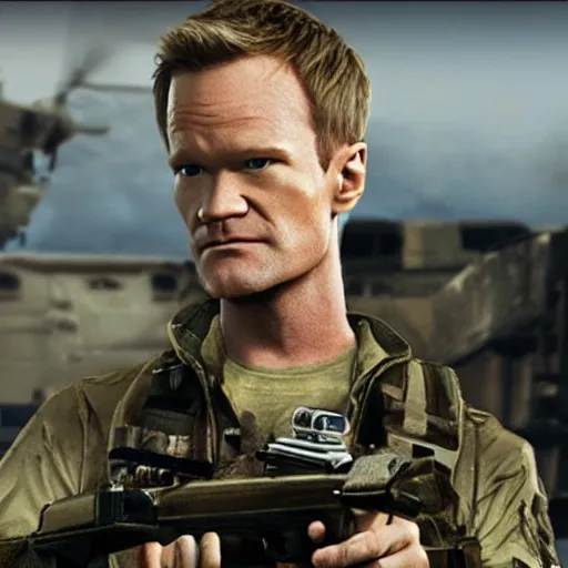 Image similar to Neil Patrick Harris in Call Of Duty