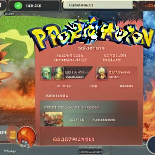 Image similar to the new fire pokemon starter, game ui, 4 k