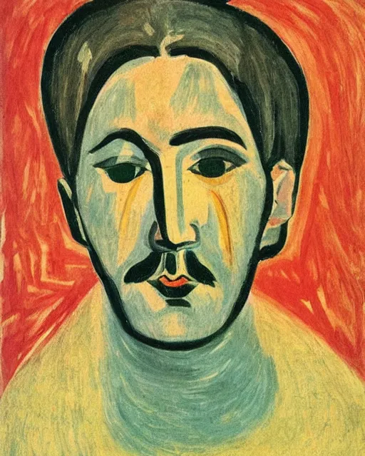 Image similar to God. Portrait by Ernst Kirchner.