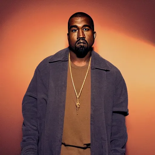 Image similar to Kanye West hosting a listening party at Madison Square Garden, dreamy, atmospheric, golden hour, cinematic lighting, 8K concept art