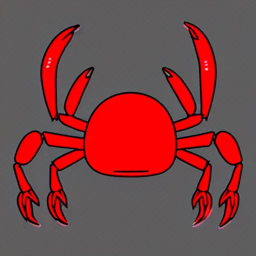 Image similar to a handsome attractive anthropomorphic red crab wearing a blue polo shirt, trending on artstation