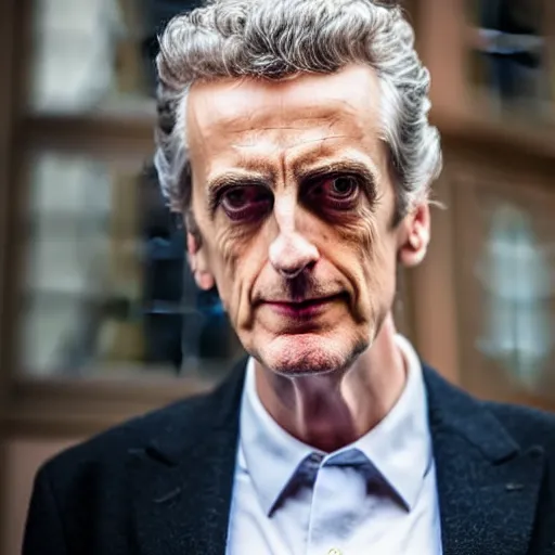 Image similar to portrait of peter capaldi visiting milan