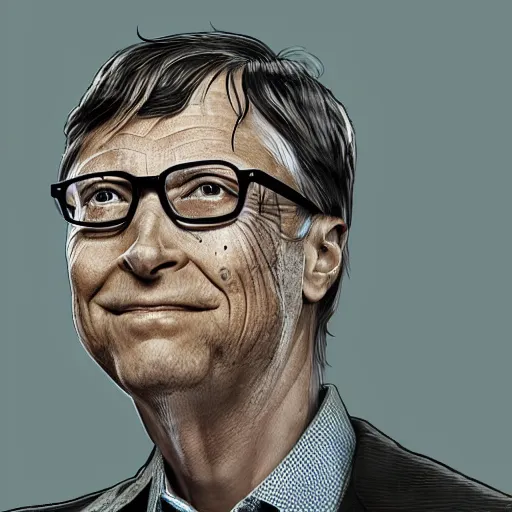 Prompt: bill gates full body portrait, piles of syringes behind him, body horror, by junji ito and francis bacon, hunter s thompson feeling of grimdark, sharp focus, fiction, hyper detailed, digital art, trending in artstation, cinematic lighting, studio quality, smooth render, unreal engine 5