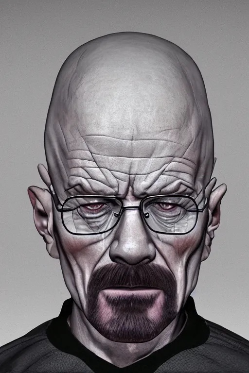 Prompt: demonic possession of walter white, photorealistic, highly detailed,