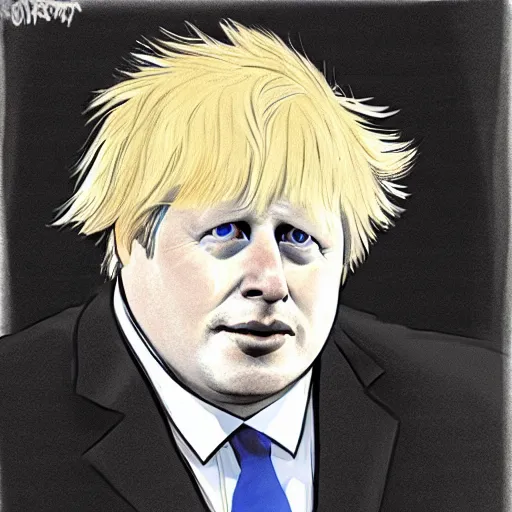 Image similar to boris johnson in the style of furry, trending on furaffinity