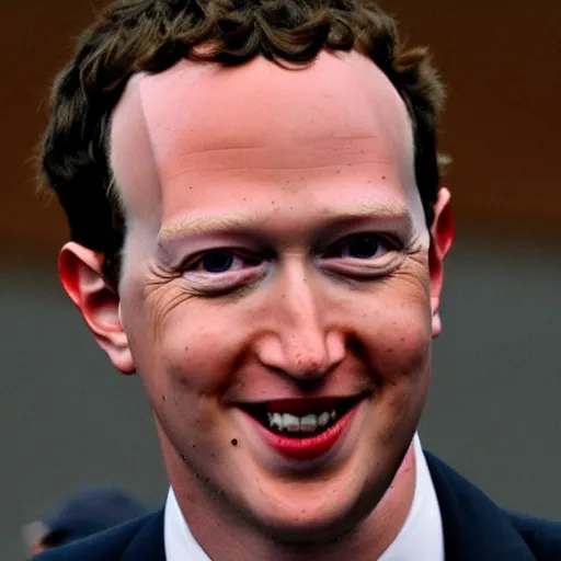 Prompt: Mark Zuckerburg's true form