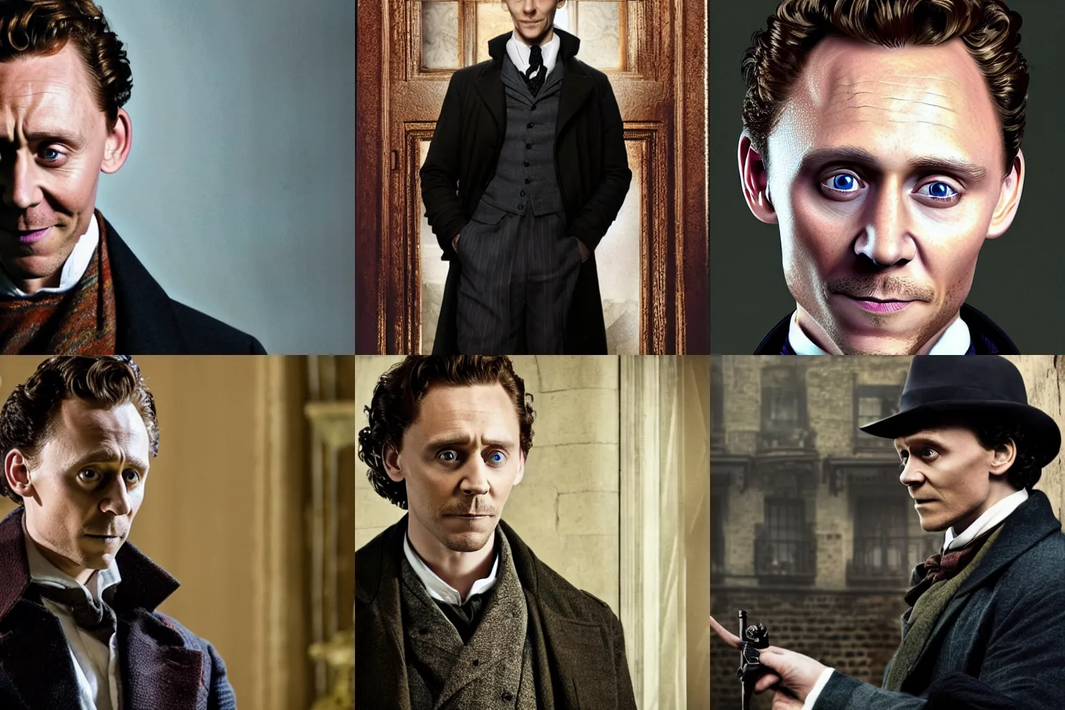 Image similar to Tom Hiddleston as Sherlock Holmes