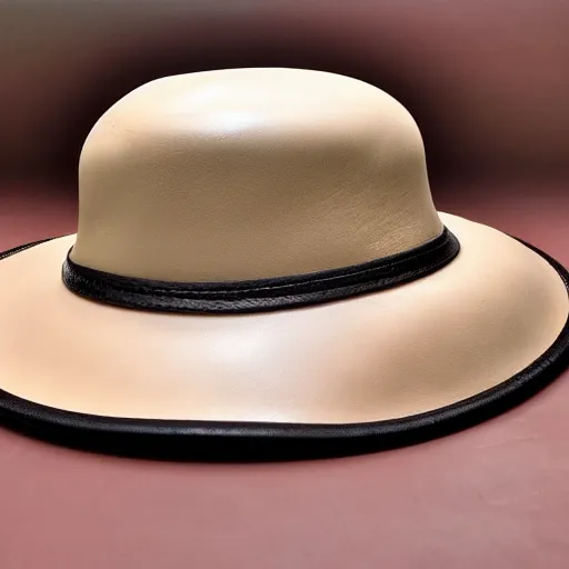 Image similar to leather patch hat, photo, realistic, light colors