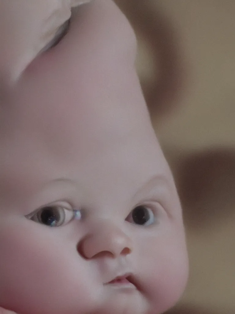 Image similar to baby close up by Disney Concept Artists, blunt borders, rule of thirds