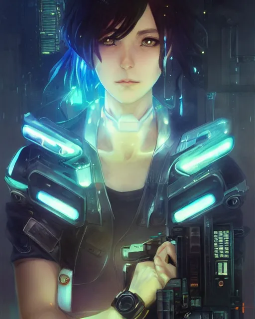 Prompt: anime visual of a police officer, neon, cyberpunk, futuristic, stunning, highly detailed, digital painting, artstation, smooth, soft focus, illustration, art by artgerm and greg rutkowski and alphonse mucha