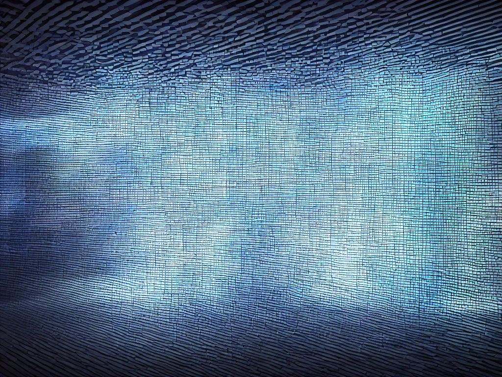 Prompt: large layers of overlapping translucent cyberscreens projecting beautiful varied reference sheets, floating translucent graphics, perfect lighting pixel sorting