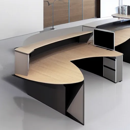 Image similar to interesting desk design, hyper realistic, hd,