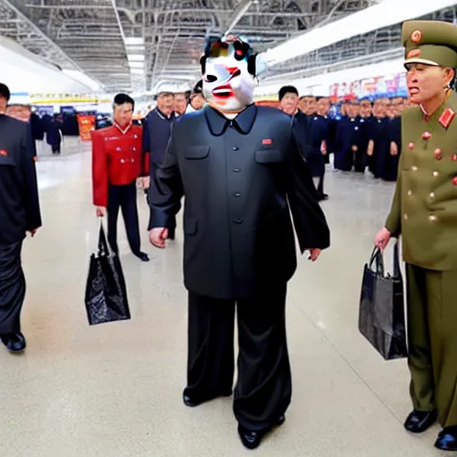 Image similar to kim jong un shopping at wallmart