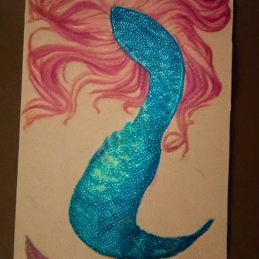 Prompt: woah it's a mermaid