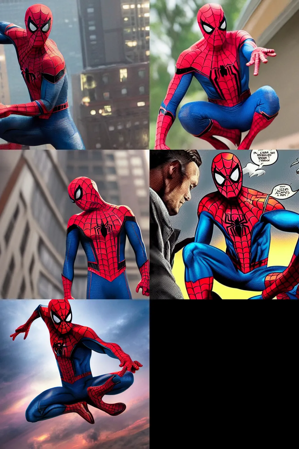 Prompt: Get me pictures of Spider-Man!