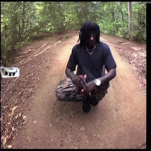 Image similar to trailcam footage of chief keef