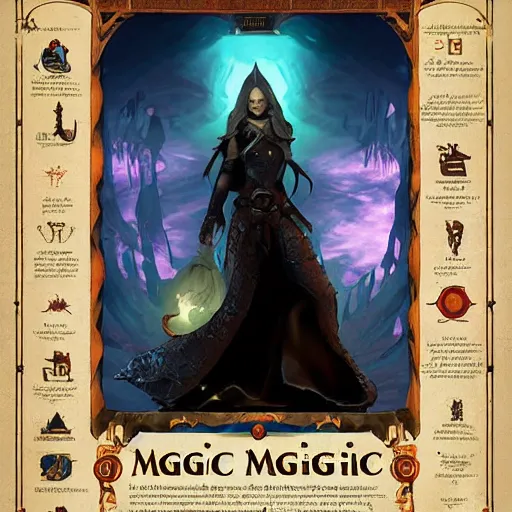 Image similar to magic guide poster , digital art , trending on artstation