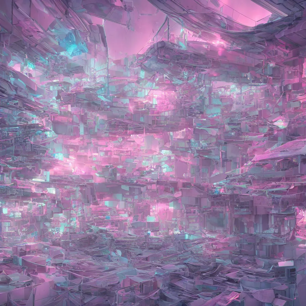 Image similar to biomaterial, architecture, futuristic, neon, pastel colors, hd 8 k, digital design, attention to details, abandoned, crowded