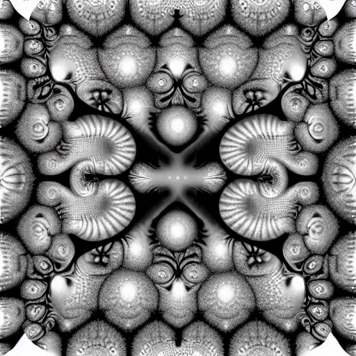 Image similar to highly detailed fractal of screaming faces