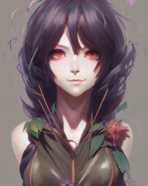 Prompt: character costume concept art of an anime dryad | | cute - fine - face, pretty face, realistic shaded perfect face, fine details by stanley artgerm lau, wlop, rossdraws, james jean, andrei riabovitchev, marc simonetti, and sakimichan, trending on artstation