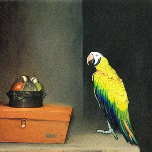 Prompt: the day the parrot died