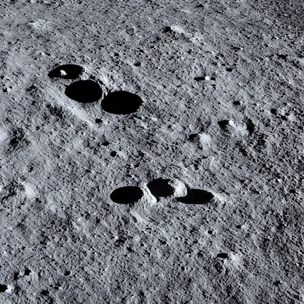 Prompt: proof of the fake moon landing, fake moon landing on the lunar surface