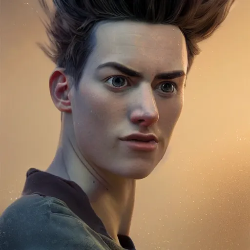 Prompt: hyperrealistic mixed media image of jimmy neutron, stunning 3 d render inspired art by istvan sandorfi and greg rutkowski, perfect facial symmetry, realistic, highly detailed attributes and atmosphere, dim volumetric cinematic lighting, 8 k octane extremely hyper - detailed render, post - processing, masterpiece,