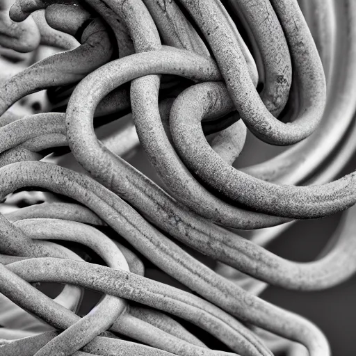 Image similar to curly tendrils of a climber, award winning black and white photography