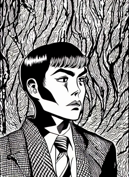 Prompt: portrait of archie andrews, intricate, highly detailed, illustration, art by junji ito, junji ito