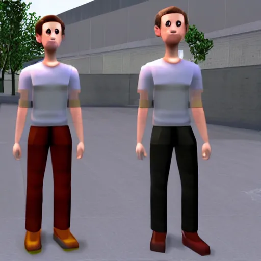 Image similar to mark zuckerberg in gmod ttt