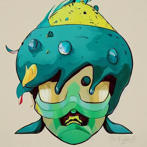 Image similar to Supreme x Dragon Quest King Slime profile picture by Sachin Teng, asymmetrical, Organic Painting , Violent, Powerful, geometric shapes, hard edges, energetic, graffiti, street art:2 by Sachin Teng:4