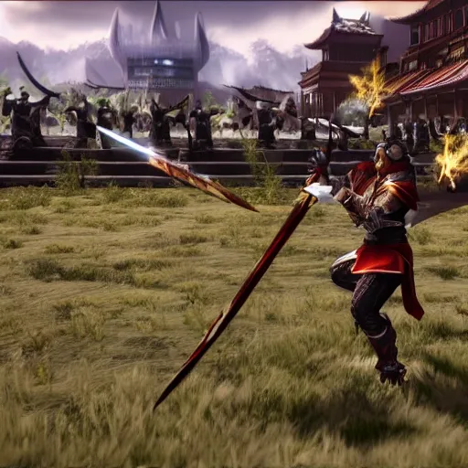 Prompt: a screenshot from the game Dynasty Warriors in unreal engine style