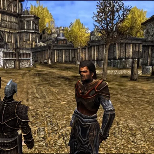 Prompt: in-game screenshot from The Elder Scrolls IV Oblivion