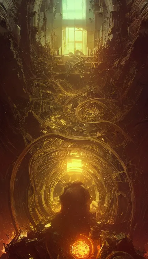 Image similar to destruction, the end of the world, neon, fibonacci, sweat drops, insane, intricate, highly detailed, digital painting, artstation, concept art, smooth, sharp focus, illustration, Unreal Engine 5, 8K, art by artgerm and greg rutkowski and alphonse mucha