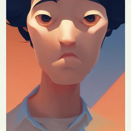 Prompt: face icon stylized minimalist seu madruga, ramon esteban gomez valdes y castillo loftis, cory behance hd by jesper ejsing, by rhads, makoto shinkai and lois van baarle, ilya kuvshinov, rossdraws global illumination