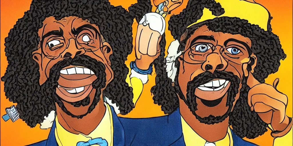 Prompt: mac dre, al boo boo, the genie of the lamp, hyperdetailed face, dimethyl triptamine.