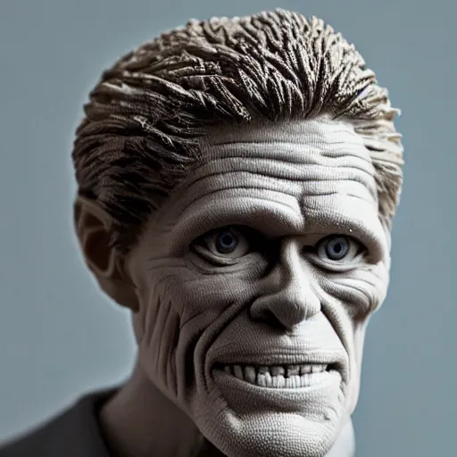 Image similar to willem dafoe made of foam : intricate, elegant, highly detailed, centered, smooth, sharp focus,