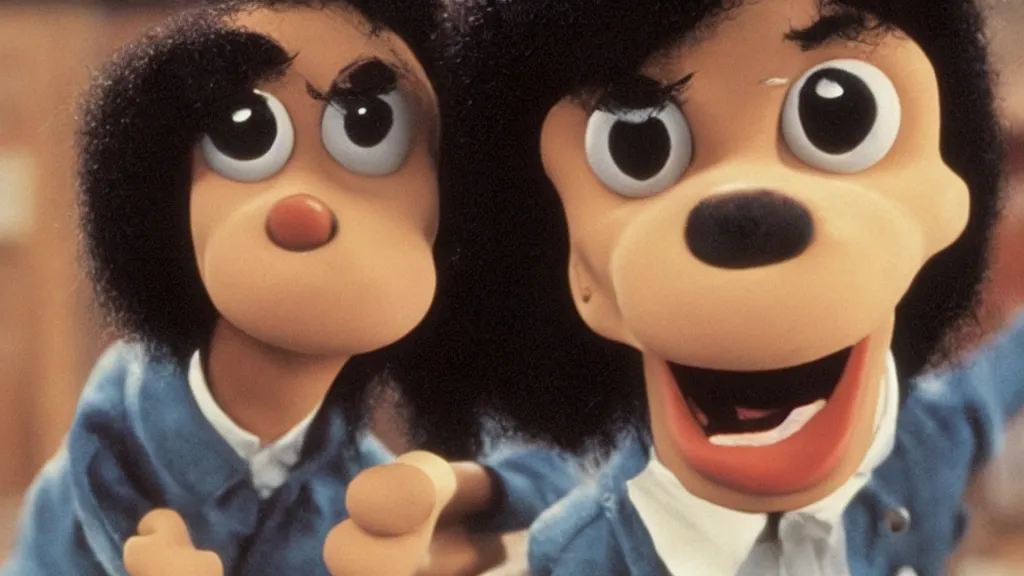 Prompt: Michael Jackson in Wallace and Gromit