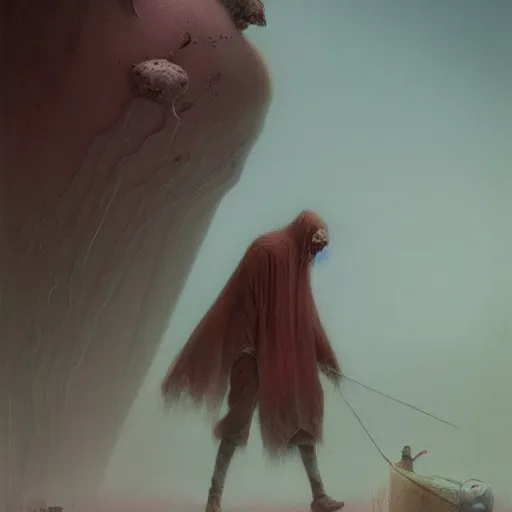 Image similar to you make my cold heart warm with a touch, horror, grunge, loony toons style, illustrated by zdzisław Beksiński and greg rutkowski., Trending on artstation, artstationHD, artstationHQ, 4k, 8k