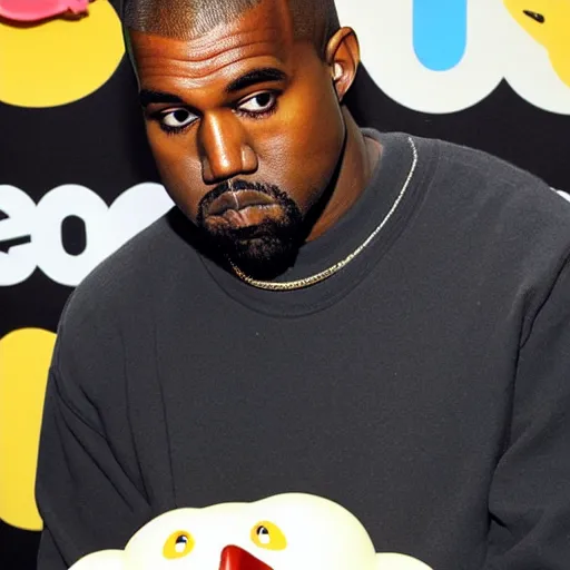 Image similar to kanye west as a rubber duck