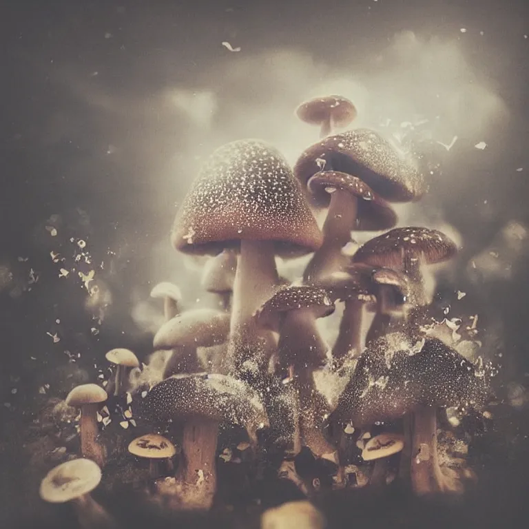 Image similar to double exposure of dally life, symbols of live, explosion, love is the most relevant theme, love is infinity, love is begin of all, 8 k resolution, artistic mode, artistic, trending on instagram, long exposure, love art, serious, fantasy and dreams vibes, mushrooms style and macro style