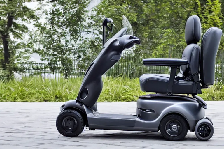 Prompt: a mobility scooter designed and produced by mercedes - benz