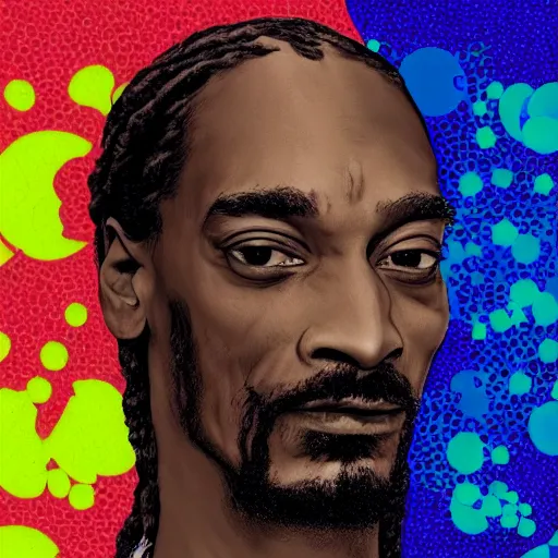 Prompt: microscopic image of snoop dog