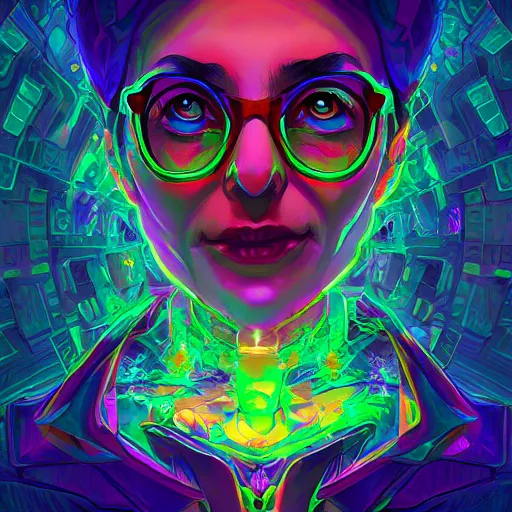 Image similar to skill magic geek inside matrix deepdream radiating a glowing aura stuff loot legends stylized digital illustration video game icon artstation lois van baarle, ilya kuvshinov, rossdraws,