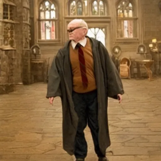 Prompt: Harry Potter as an 80 year old man